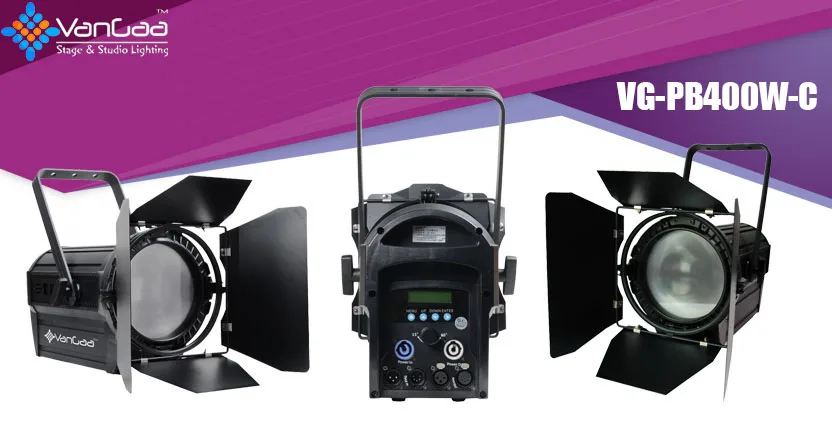 VanGaa High Power 400W Color Temp. Adjustable LED Fresnel Spot Light