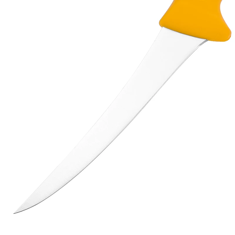 Tuobituo Bone Cutting Knife Handle Forged Kitchen Curved Boning Knife High Carbon Stainless Steel PP Plastic 6 Inch Metal 2.00mm