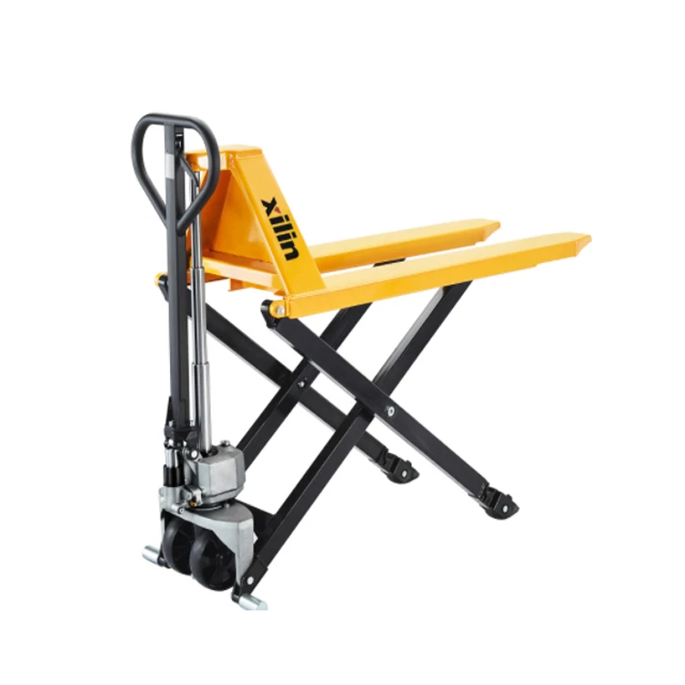 Xilin manual hydraulic Pallet scissor 2200lbs 1000kgs capacity high lift truck