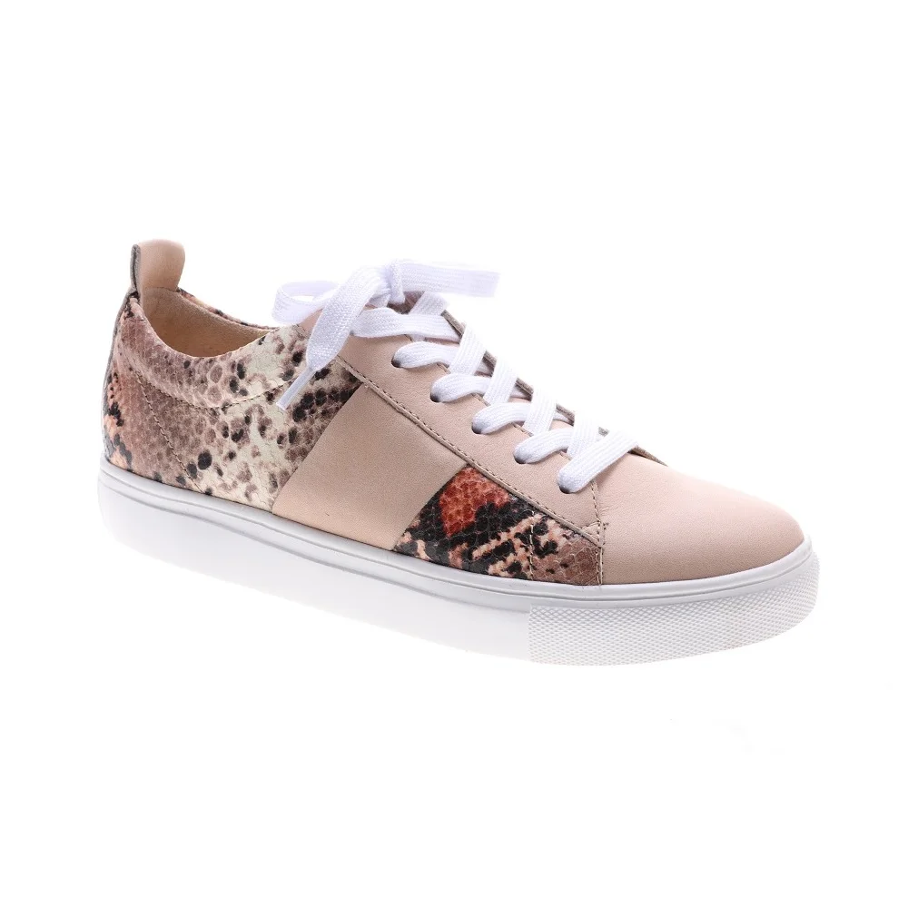Feminine NUDE-Multi Color Classic Genuine Leather Women Casual Shoes Ladies Footwears