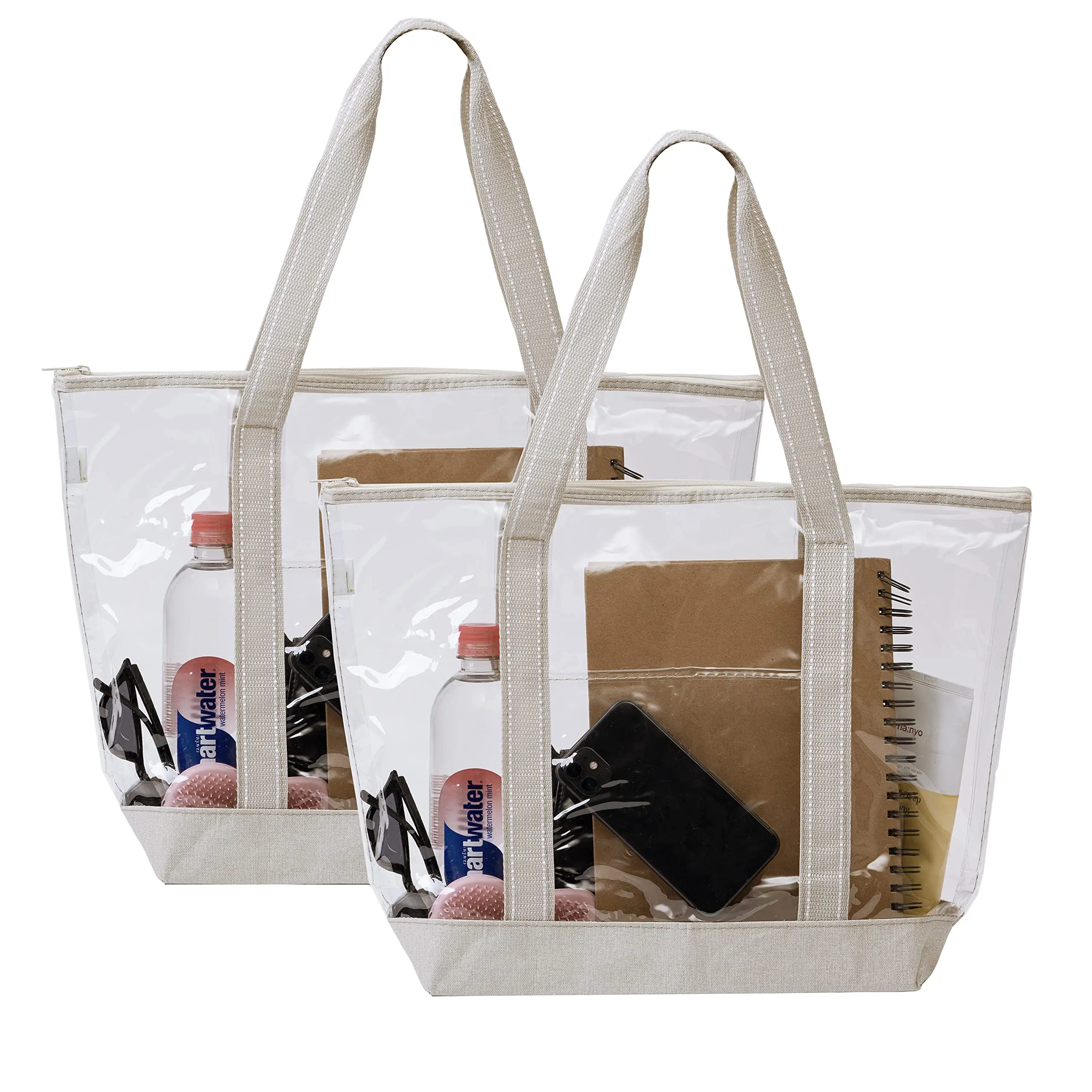 Custom Transparent Clear Tote Bag Vinyl PVC Tote Stadium Outdoor Pool Beach bag
