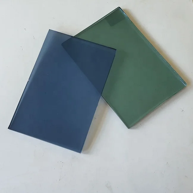 Синее светоотражающее строительное стекло от китайского производителя для