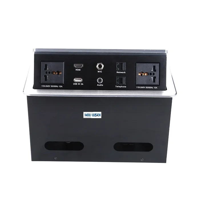 Morden Style Electrical Outlet Multiple Switch Strip Port Electric With Usb Table Power Socket