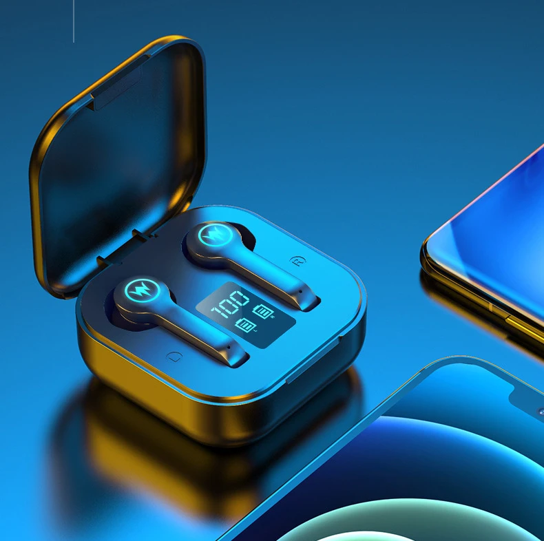 Оптовая продажа дешевые TWS bluetooth наушники наушники-вкладыши спортивные со светодиодным