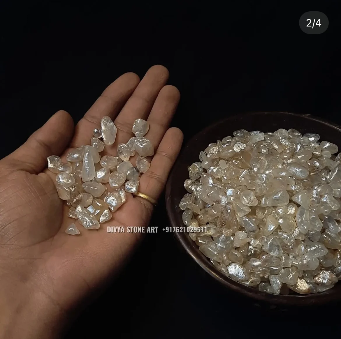 High Quality Natural Crystal Chips Quartz for Jewelry Making Polished Healing Stone Carved Decorative Craft Technique