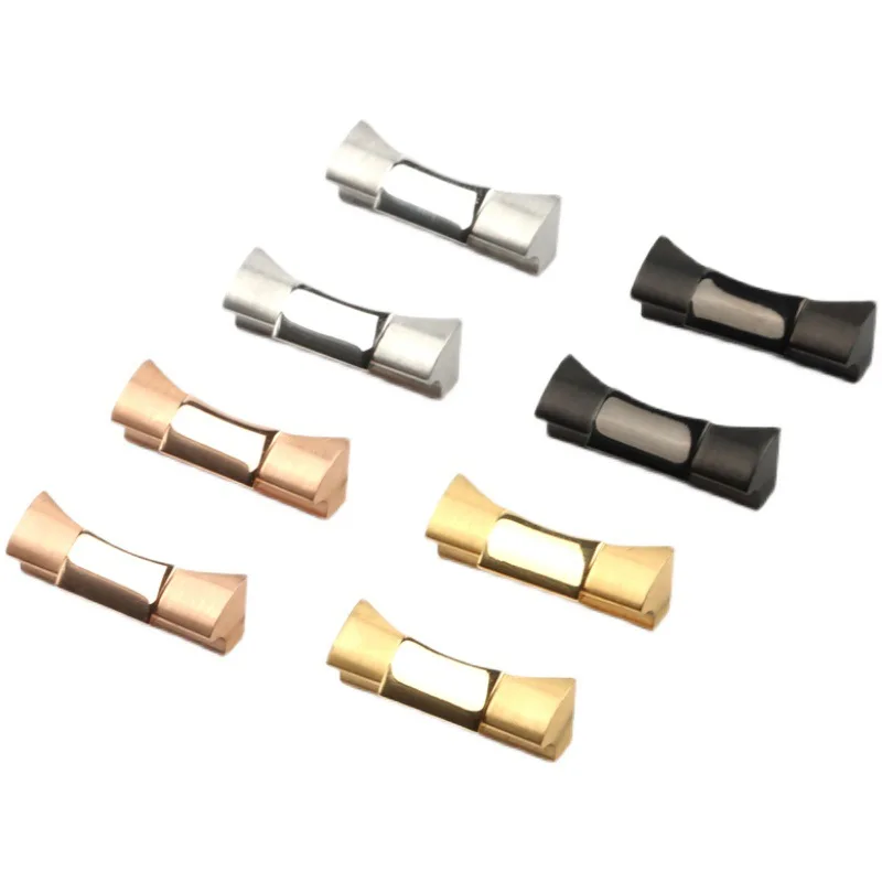 316L Gold Rolex Watch Band Curved End Link for Rolex Watch Strap Solid rolex 20mm stainless steel Watch Connectors
