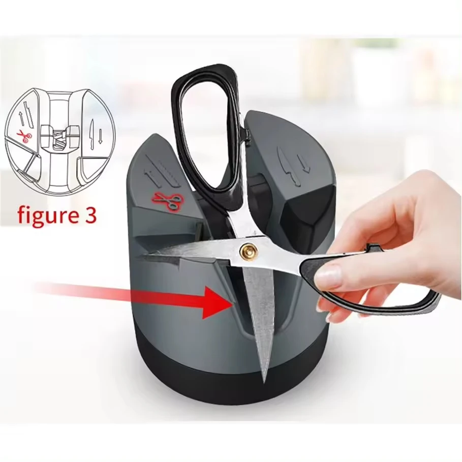 Household New Arrival Multi Function Kitchen Knife Sharpener Manufacture Knife Sharpening Tool Mini Knife Sharpener