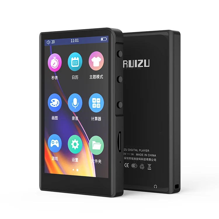 Ruizu H9 Promotions Portable Radio Card For Running 3.8 Inch IPS Touch Screen Mp4 Songs Free Download Music Player