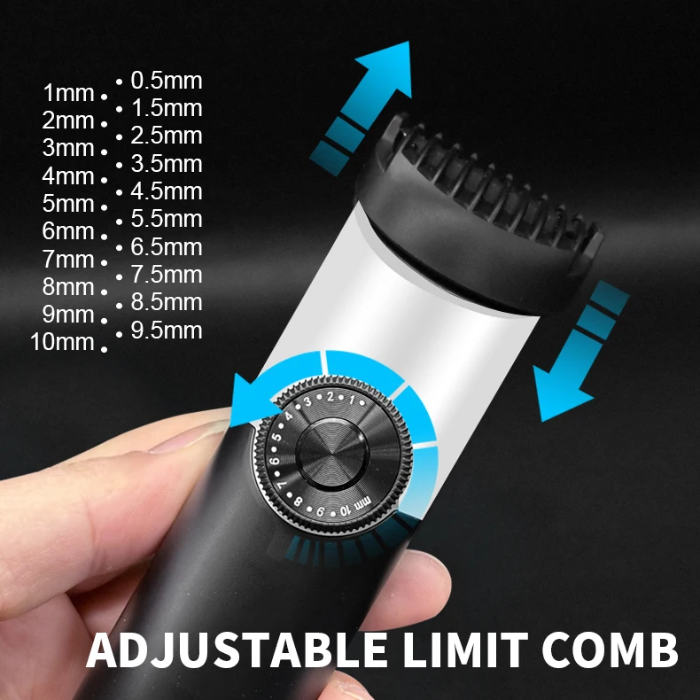 2024 Hot Sales 5 In 1 Mini Electric Mens Hair Beard Shaver IPX6 Portable USB Rechargeable Hair Trimmers