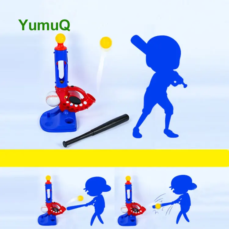 YumuQ  Adjustable Soft And Hard Baseball Softball Throwing Pitching Machine For Single Batting Practice