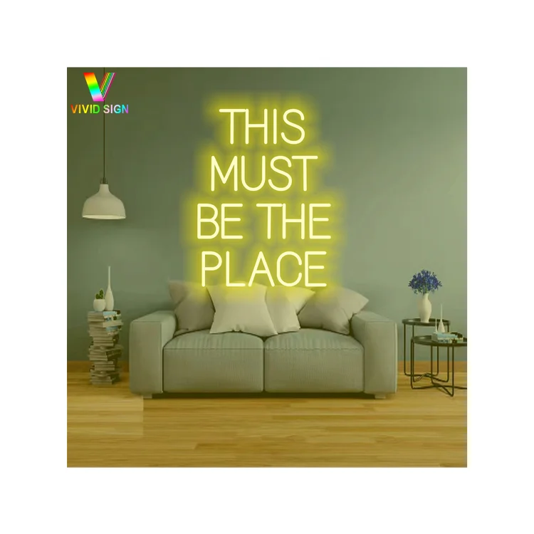 Fast Delivery Custom Personalize Logo customizable led neon open this is must be the place neon sign