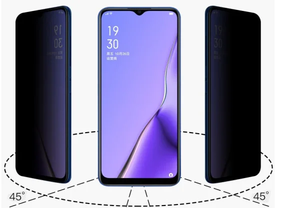 Анти-шпионская защита экрана 30 градусов 9H 0,33 мм закаленное стекло протектор экрана для iPhone/iPAD/ноутбука/ATM машина экрана