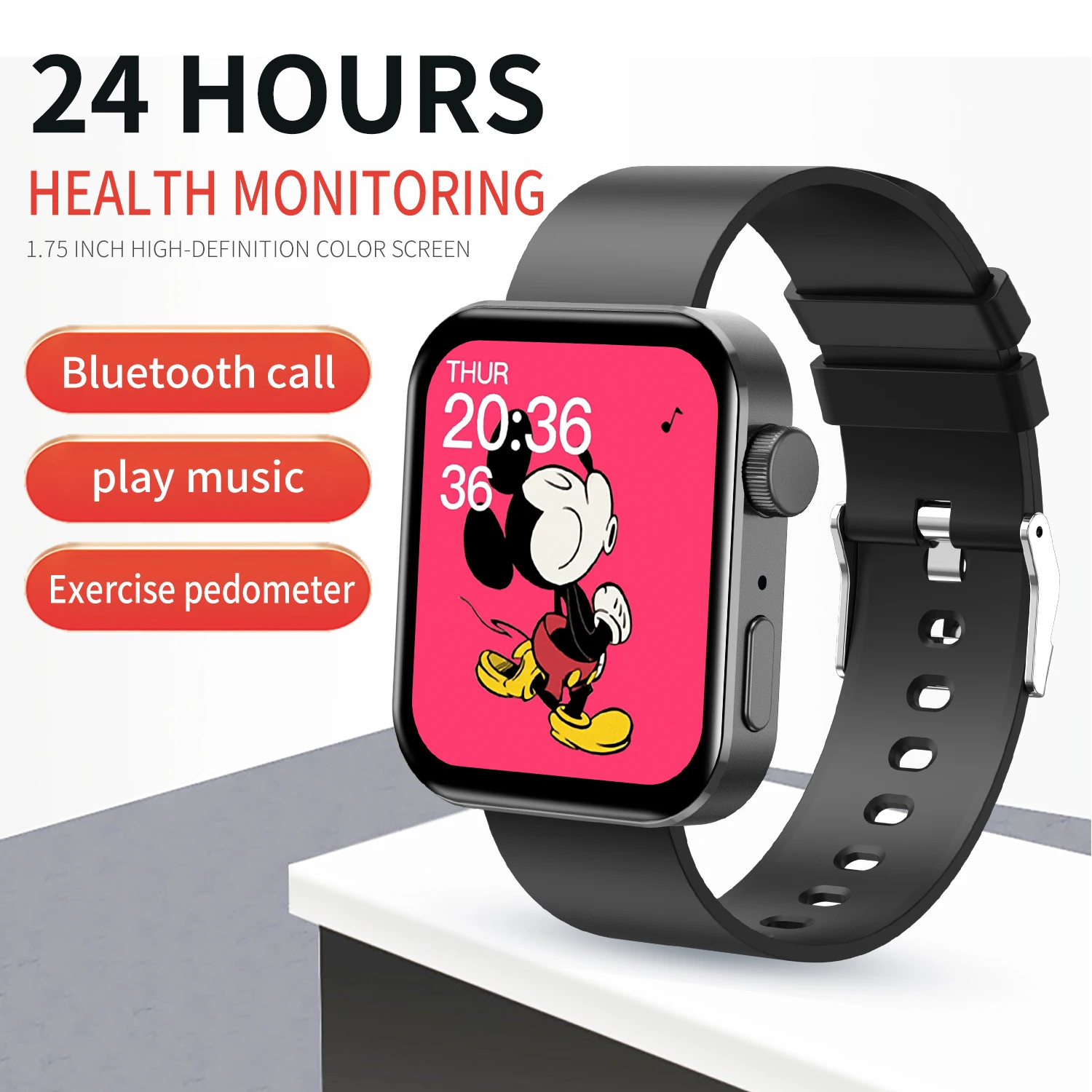 1.75 touch screen Smart Watch  support calling  fitness Android for iPhone smart watch