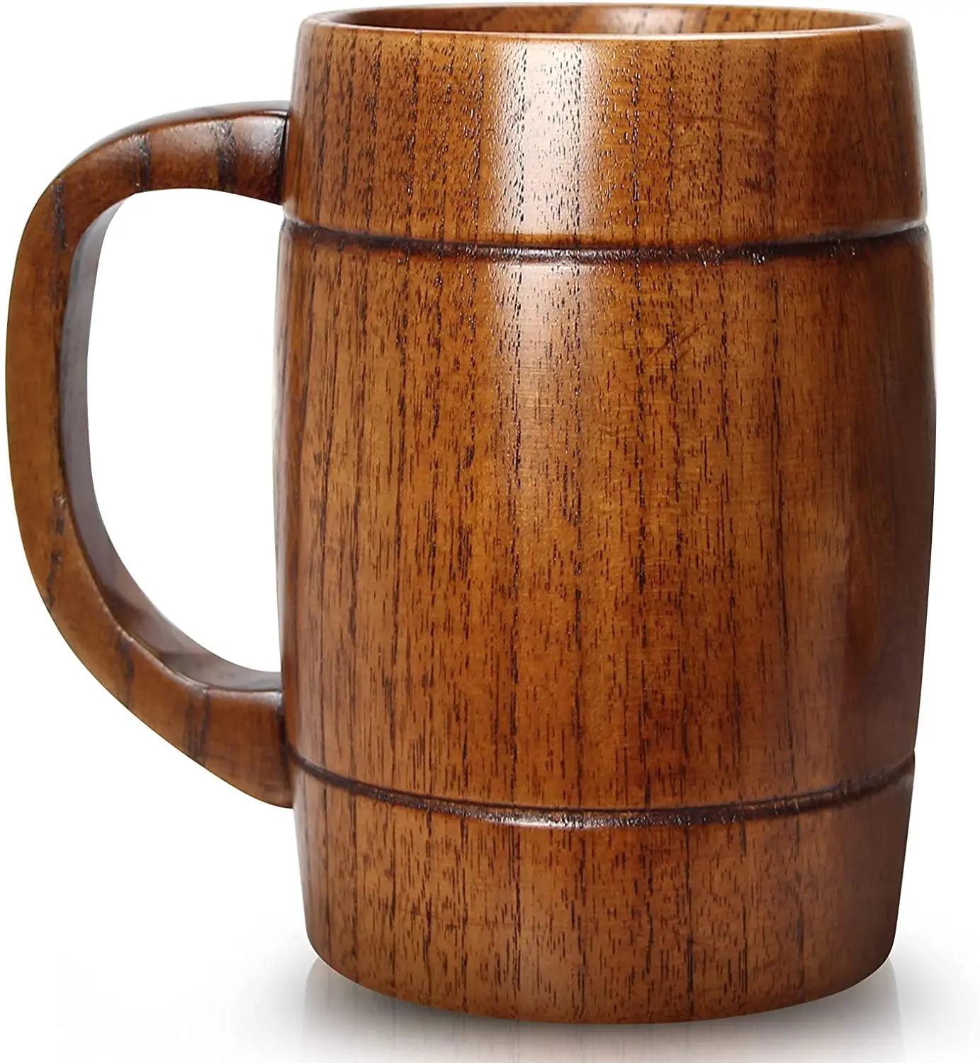 ecofriendly bamboo wood mug cup handmade Drinking utensils custom logo coffee cup with handle