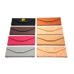 Модные дизайнерские новые трендовые треугольные чехлы для очков из искусственной кожи складная коробка из искусственной кожи