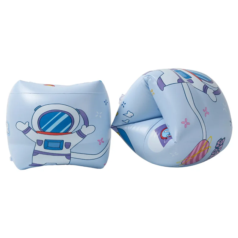 Double Layers Cartoon Print PVC Inflatable Kids Adults Floating Sleeve Air Bag Swimming Arm Band Ring