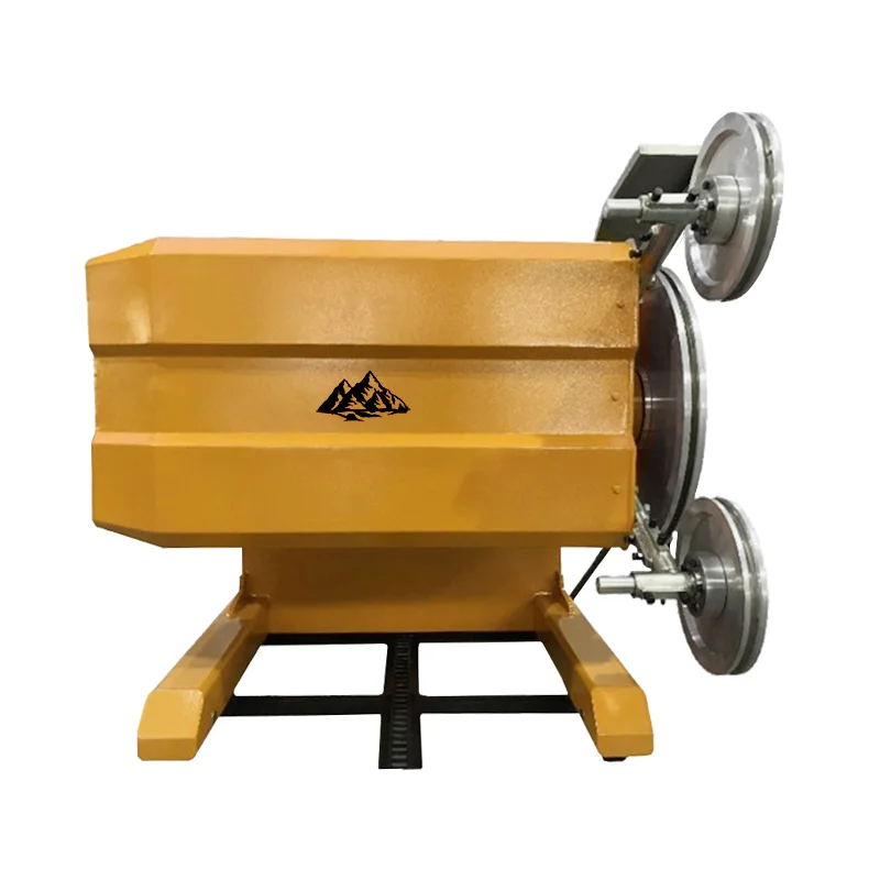 55KW Diamond Wire Cutting Machine 75HP Easy to Operate Rail Diamond Wire Saw for Mine