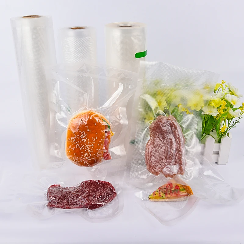 Custom Logo Kitchen Food Storage Bags PA PE Food Saver Vacuum Plastic Packaging for Fruit Home Use Food Grade Feature
