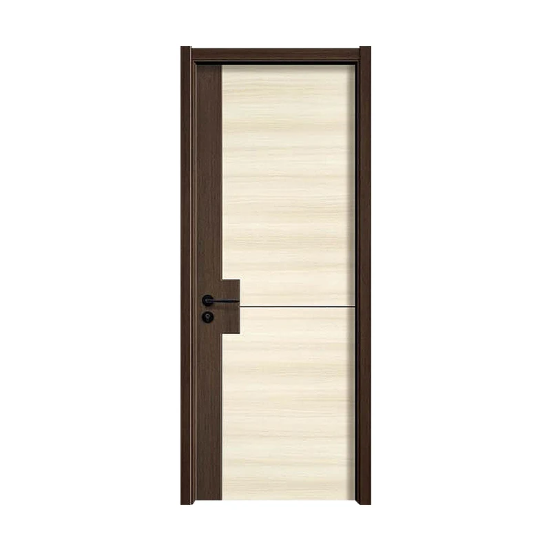Hot Sale Popular Design Wood MDF Door Interior MDF with Solid Wood Swing Modern Hotel Melamine Paint Free/stable Material 15days
