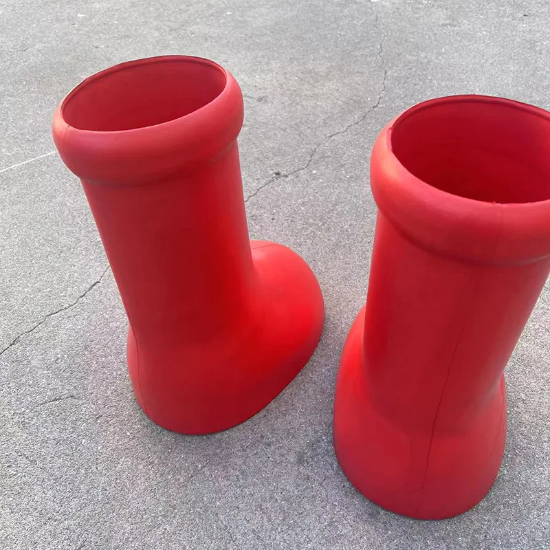 UBILILIA Fashion Latest Red Big Boot Launch 3d Printing Creativity Big Red Astro Boy Rain Snow Balloon Custom Wave Body Boot