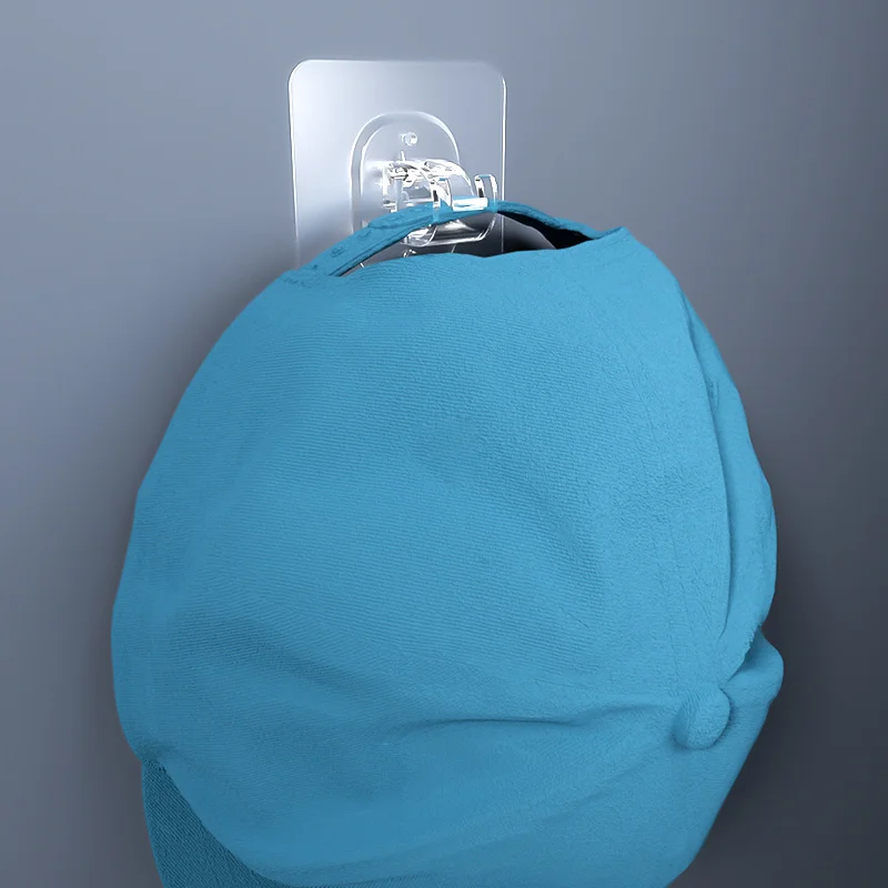 Multifunctional Plastic Storage Hooks & Racks Fabric Sticky Hooks for Curtains for Kitchen Bathroom Wardrobe Living Room