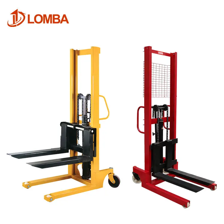 3ton*1.6m Forklift Manual Lift Pallets Stacker Hydraulic Jack Hand Forklift