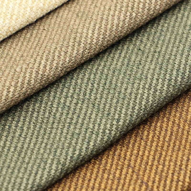 Wholesale Furniture Textiles Durable Polyester Tweed Twill Texture Sofa Upholstery Fabric