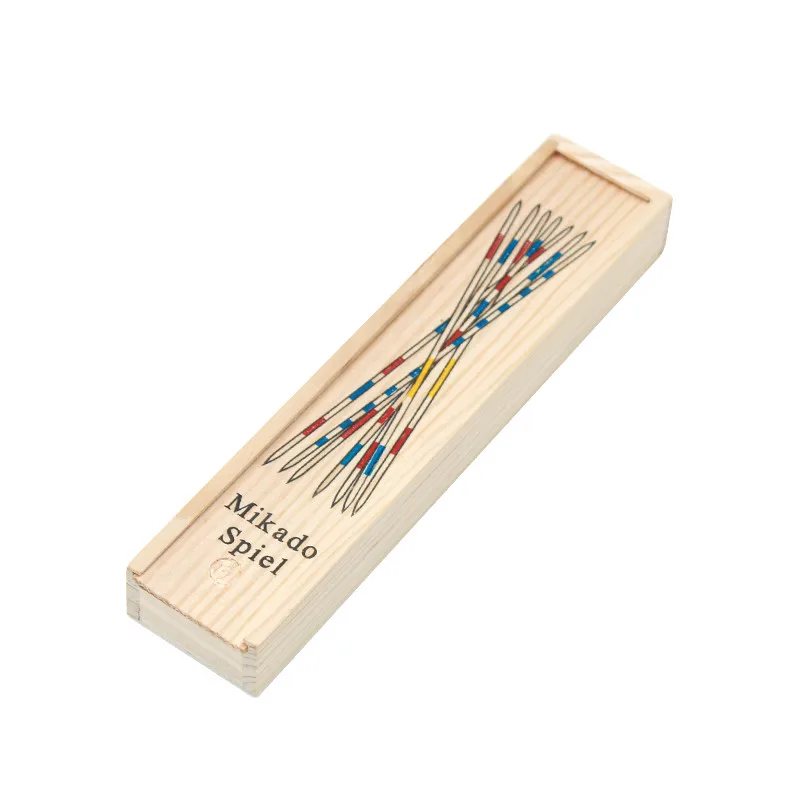 New Mikado Spiel Game Pick-Up Sticks Game - 41 Sticks in Wooden Box