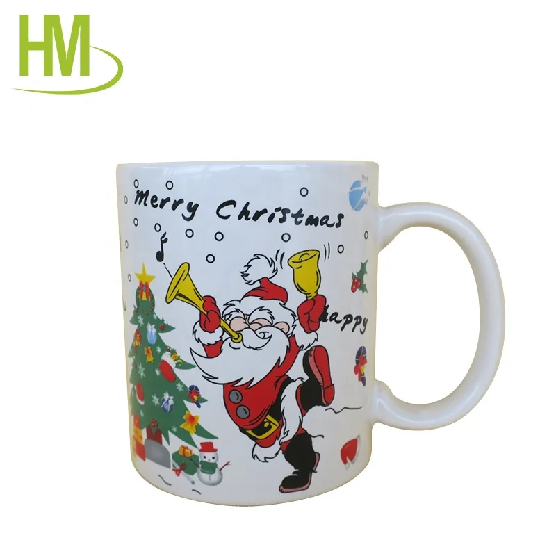 household decal printing ceramic christmas mug set