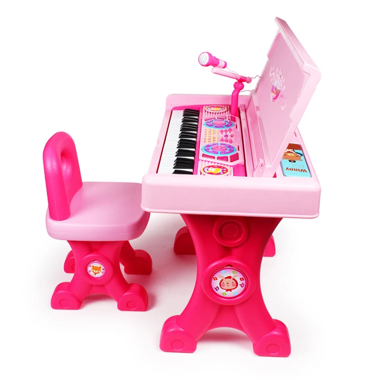 
49 keyboards kids electronic toy piano with desk set multifunction girls musical instrument piano 
