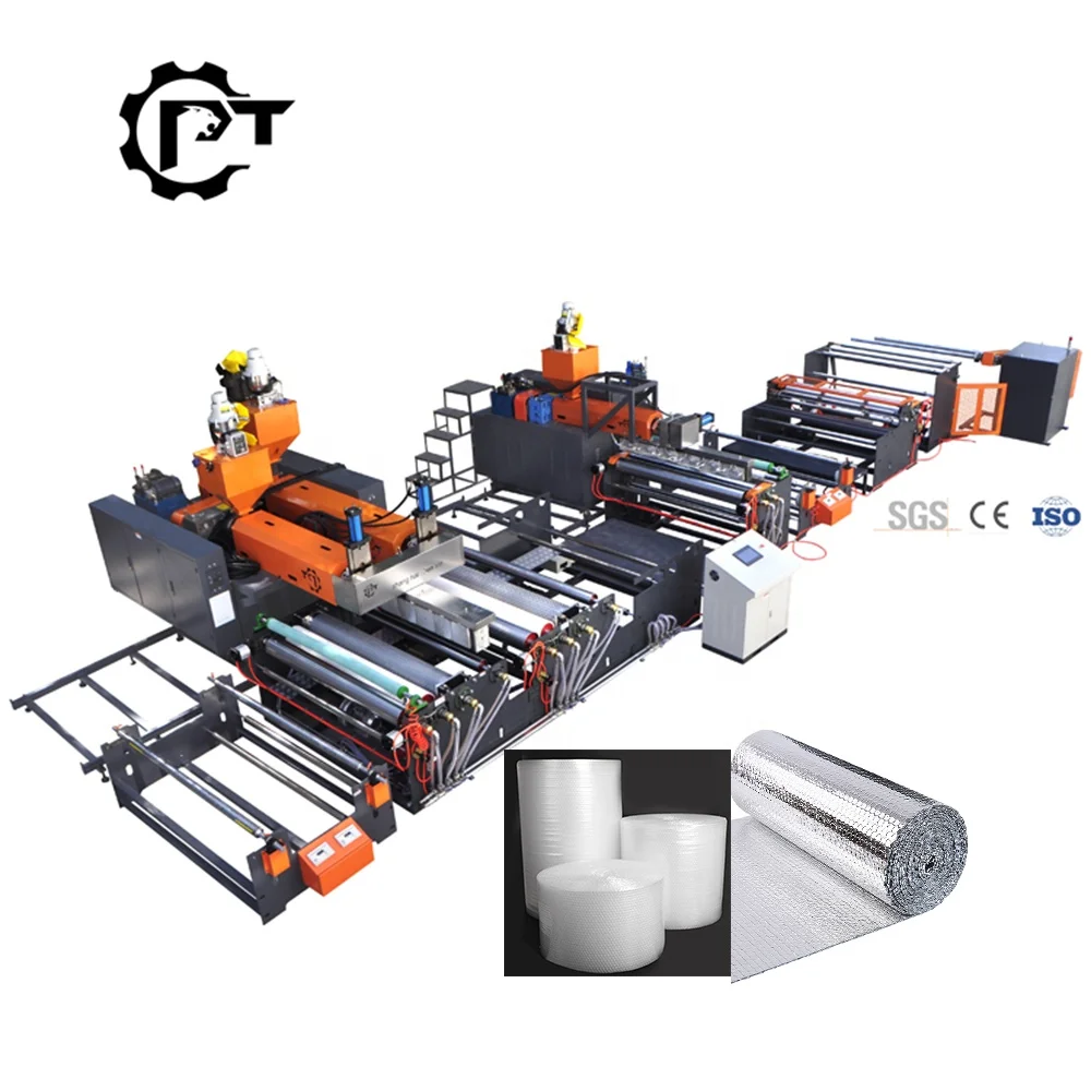 2021 China factory supplier air bubble wrap film roll sheet making packing package maker machine