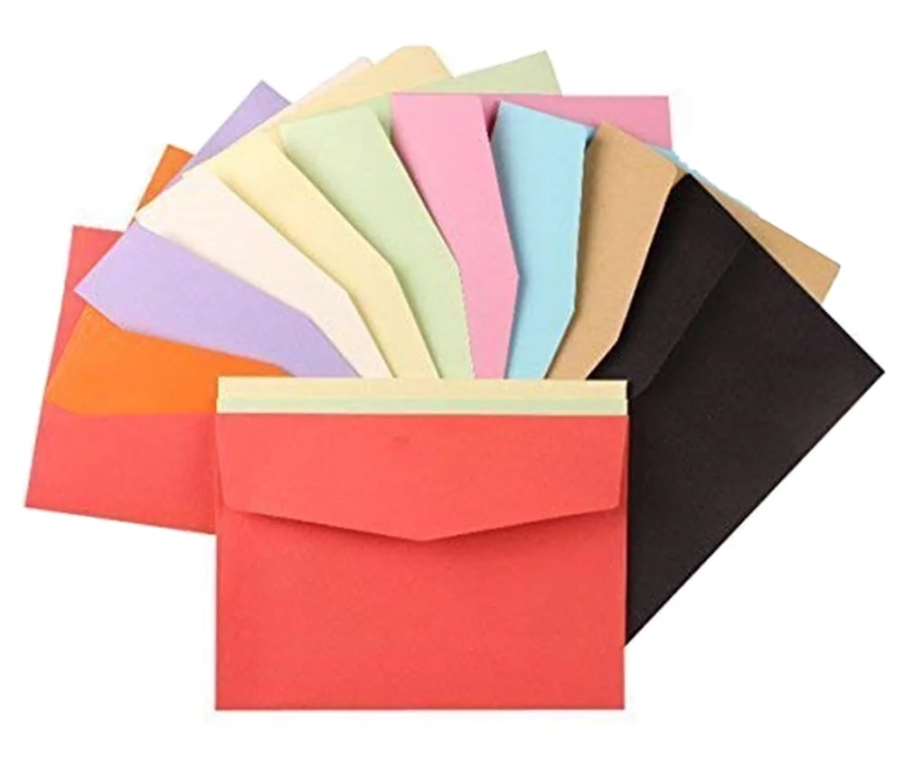 Simple Type Custom Envelope Printing Wedding Colored Paper Mailing Envelopes