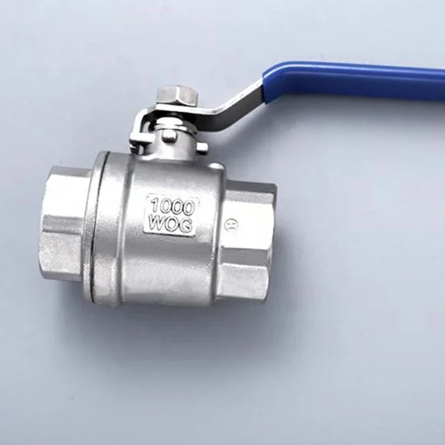 3/8 Inch Water Valve with Blue Stainless Steel Ball Valve/ Ball Valve Stainless Steel