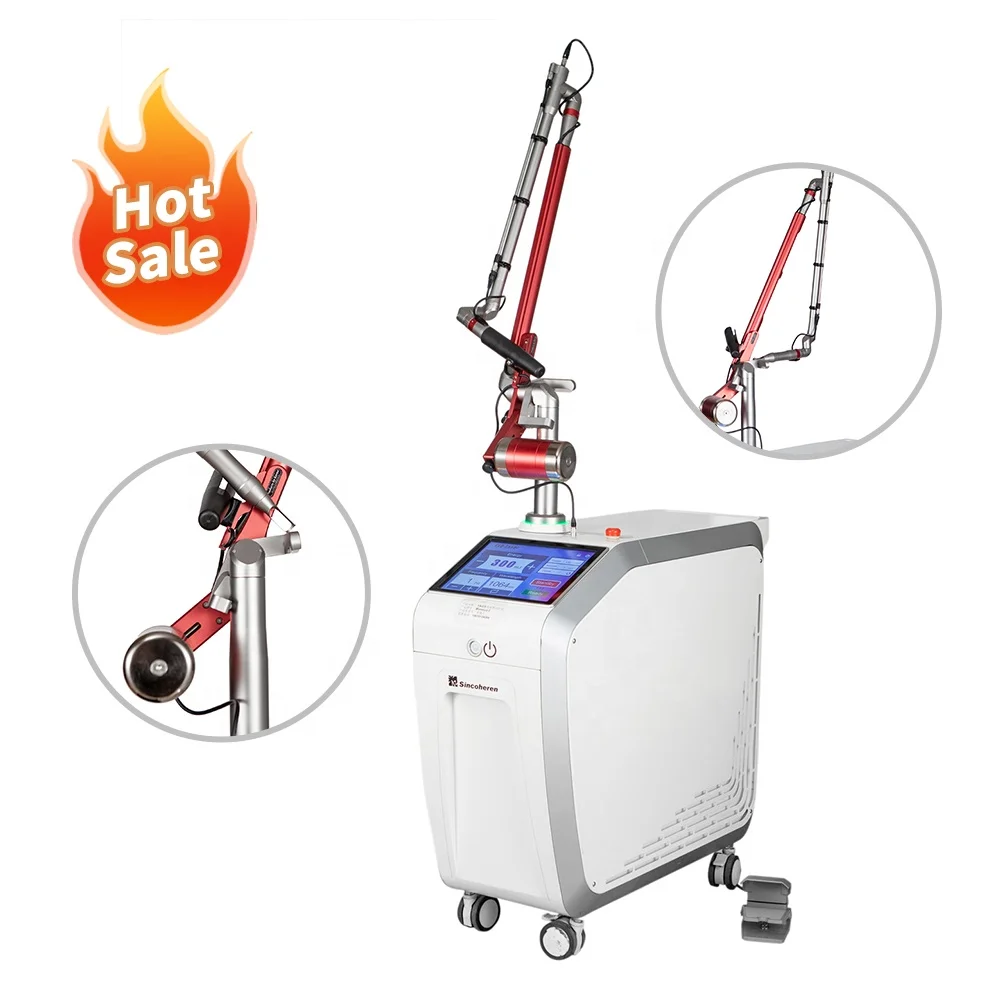 Best selling 2022 q switch nd yag laser tattoo removal eyebrow tattoo removal carbon peeling treatment machine free shipping