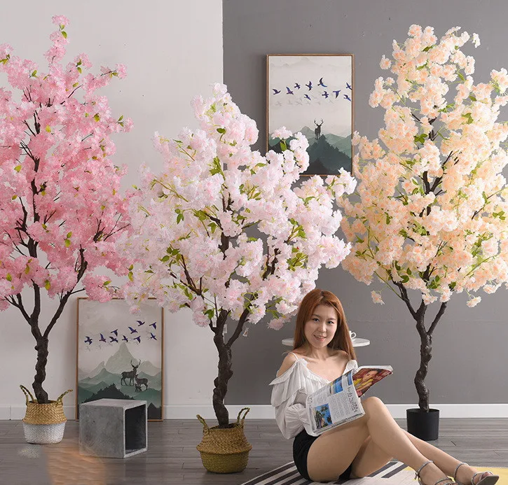 New artificial trees shopping mall hotel wedding decoration artificial cherry blossom tree  artificial cherry blossom tree