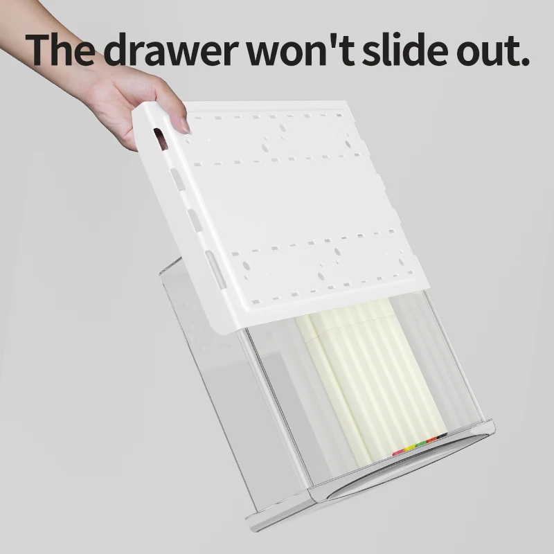 self-adhesive Desktop Organizer  small hidden plastic under desk cabinet for storage Attachable  Under Desk Storage