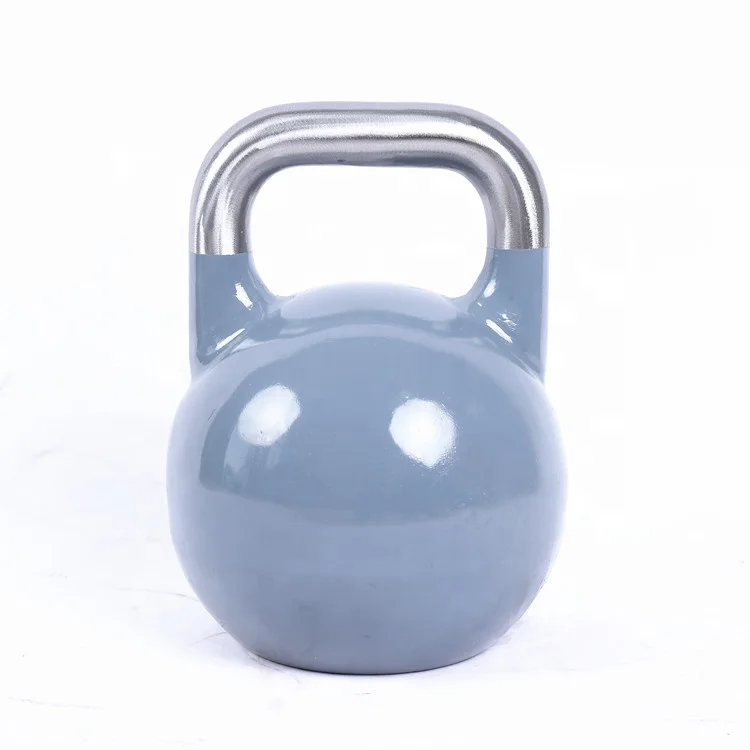 china Rizhao factory colorful steel competition kettlebell