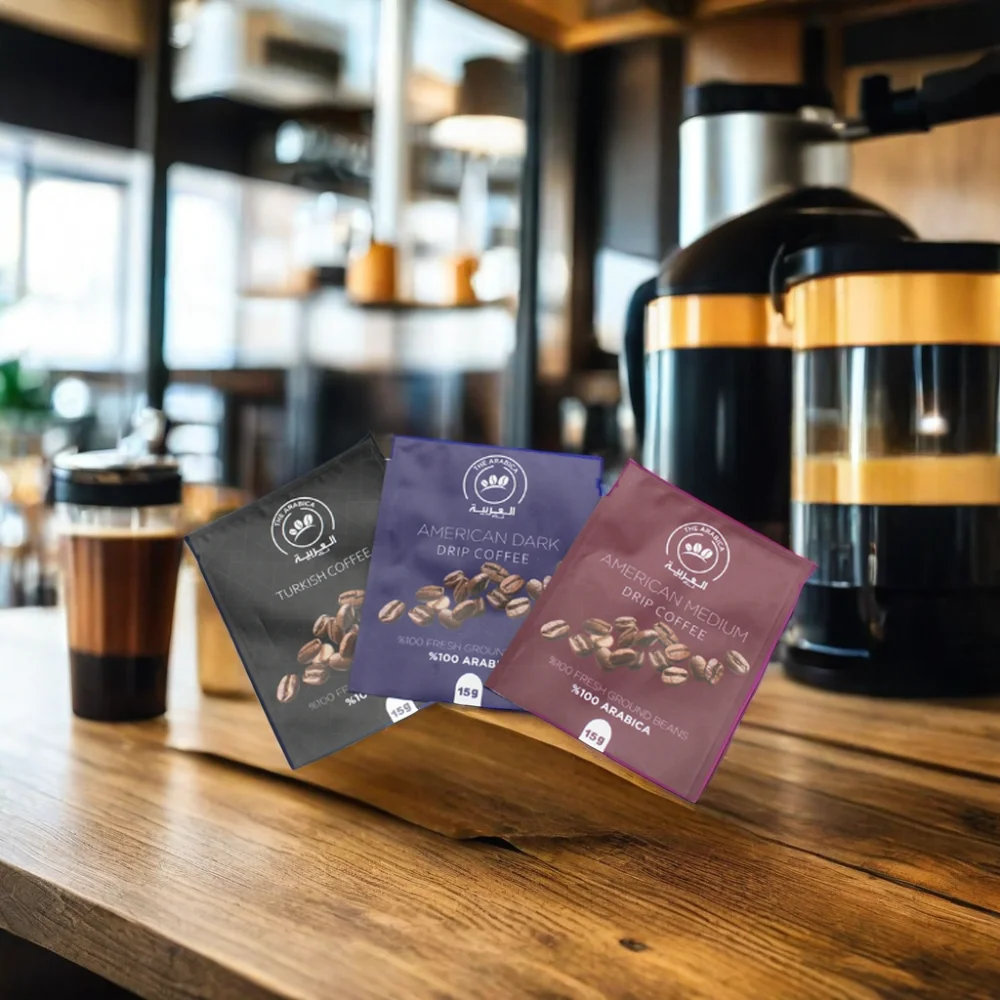 AT PACK Eco-Friendly Drip Coffee Bags Moisture-Proof Flat Coffee Bags with Drip Coffee Filter And Paper Box