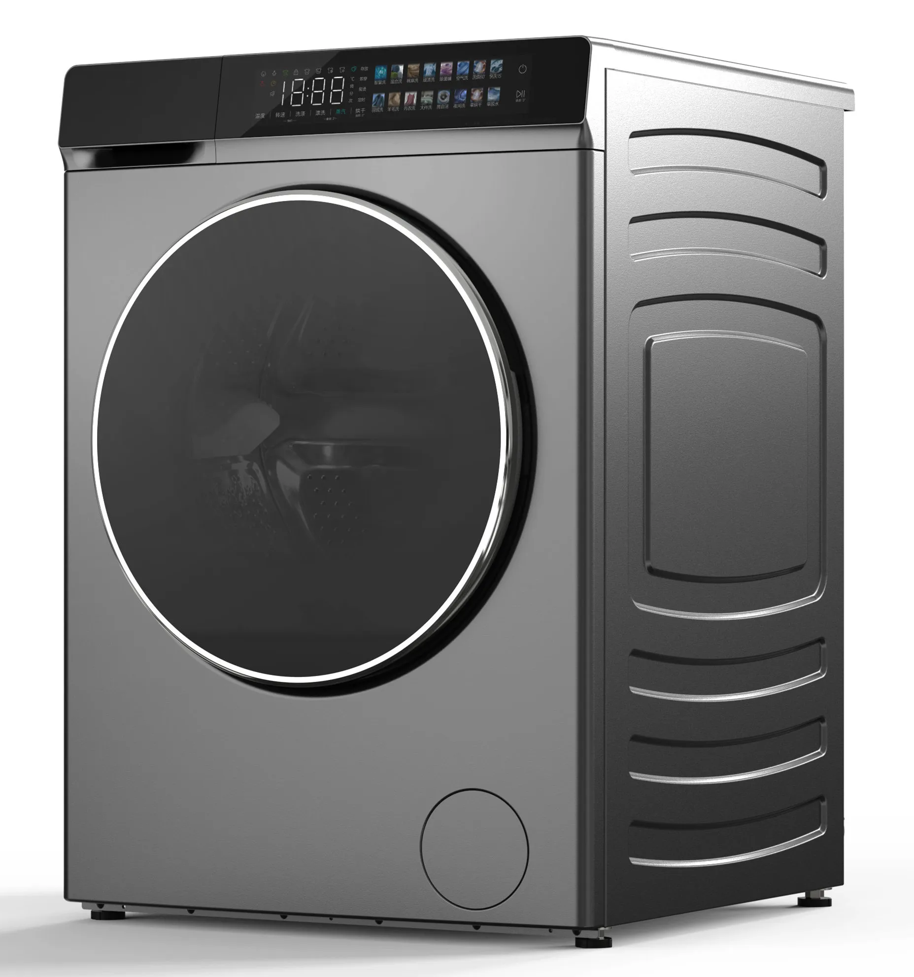 China Manufacture Full Automatic Single Drum Washers 12KG Built in Home Front Load Washing Machine