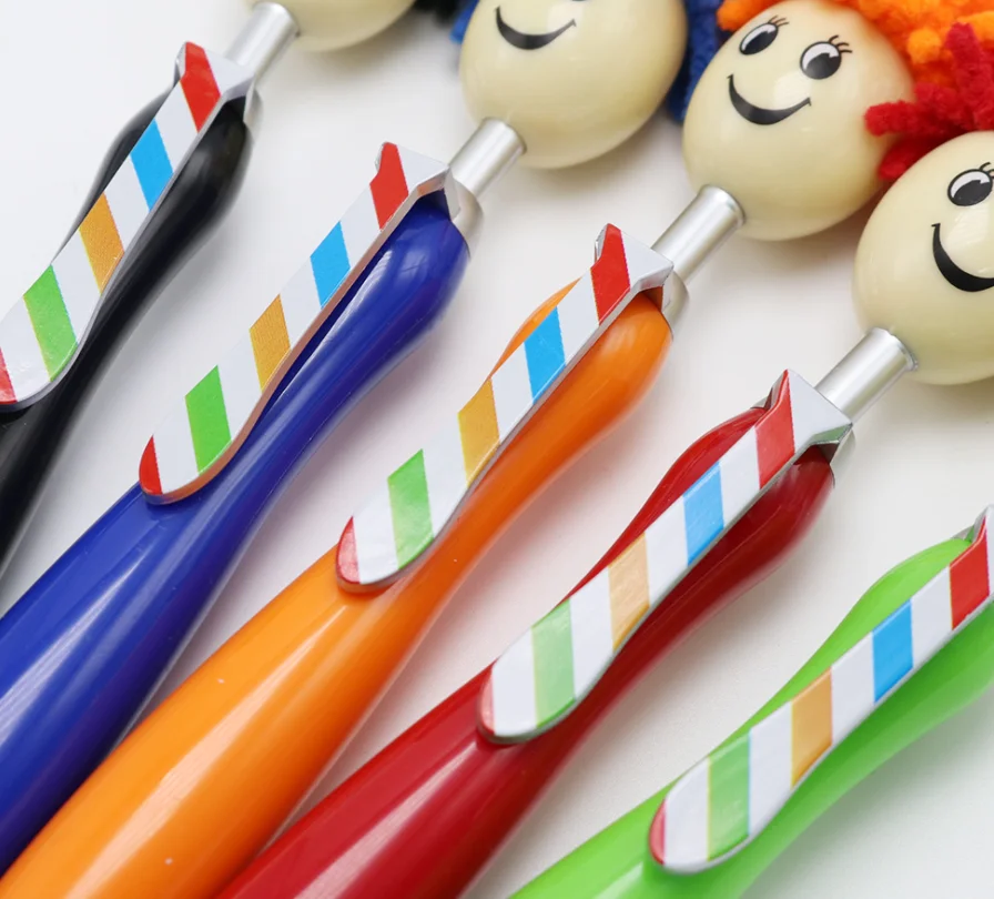 Mop Topper Screen Cleaning pen 2 in 1 Stylus Pen Doll head pen