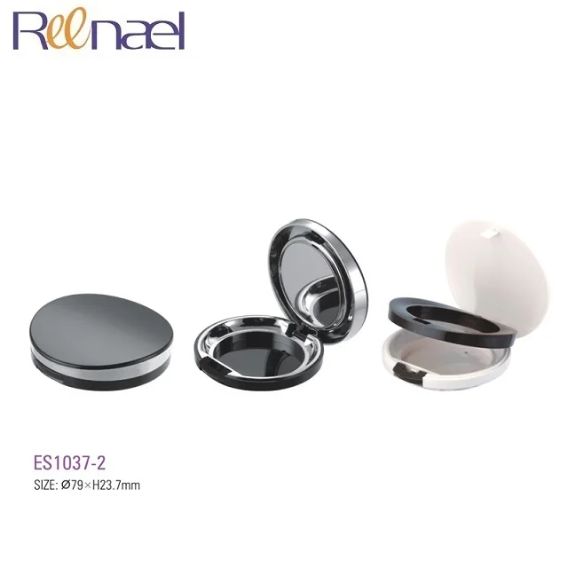 Round shape empty plastic blusher compact makeup diameter 54mm wadah untuk blush on