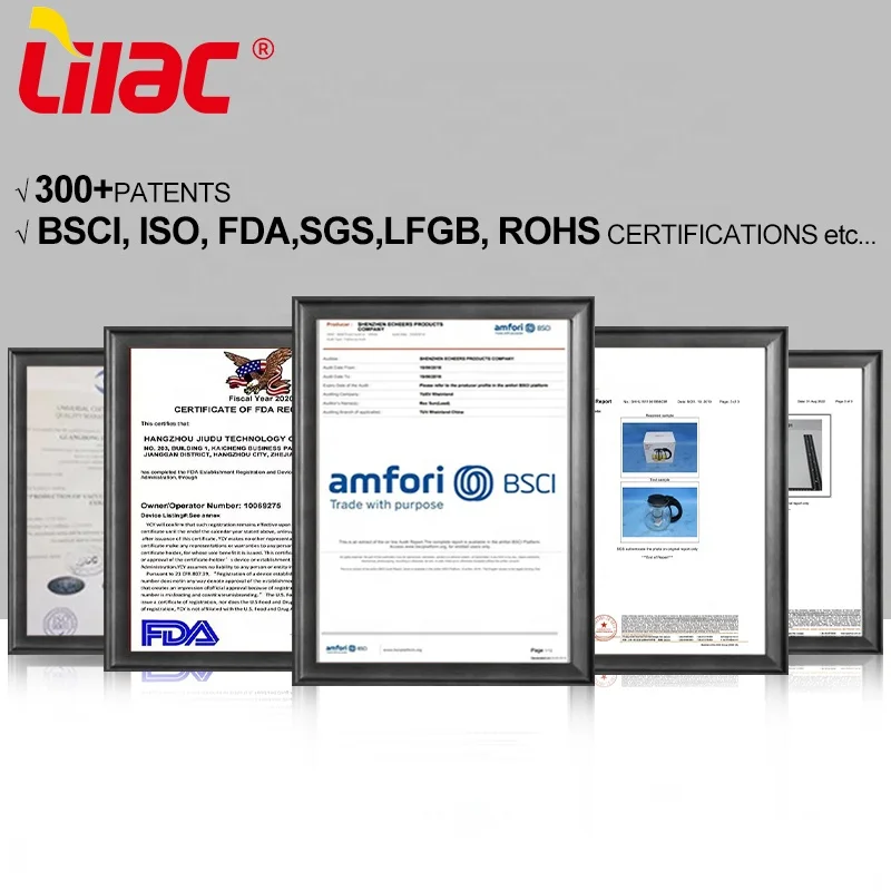 Lilac BSCI SGS LFGB 250ml 350ml 450ml vasos de vidrio personalizados por mayor tazza di caff espresso verre a cafe glass cup