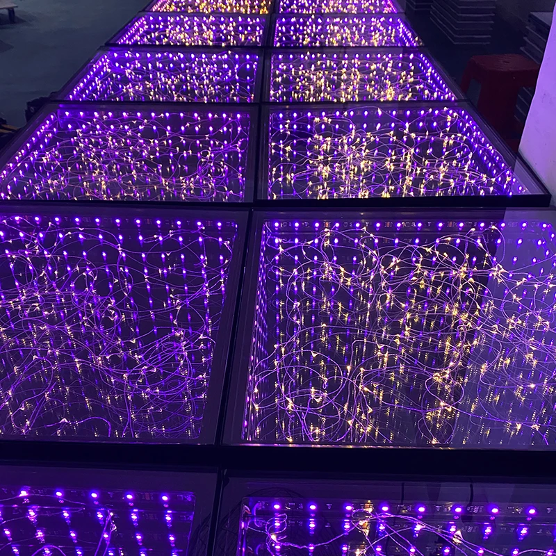 Wedding Disco Light Wireless Led Dance Floor for Sale Colorful Hot Seller Magnetic Party 11 80 Hotel 70 12mm Tempered Glass RGB