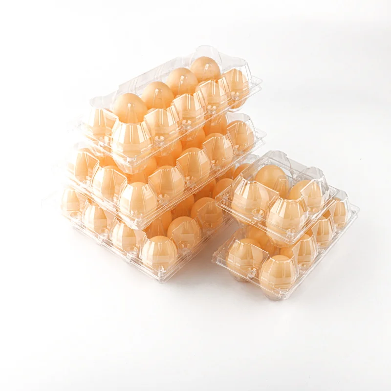 Cheap Price Plastic Egg Containers High Quality Disposable Egg Trays For Supermarket egg packing boxes