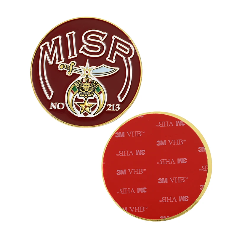 Factory Supplier Custom Car Badge Your Own Logo Metal Zinc Alloy Emblem Badge 3D Soft Enamel Round Grill Badge