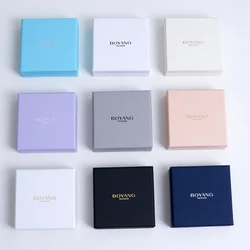 Customized Small Lid and Base Jewelry Paper Packaging Box with Paper Bag