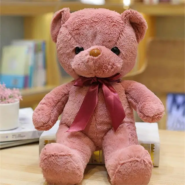 Teddy Bear Wholesale Custom Logo Brand Clothes Wholesale Brown Teddy Plush Bear Toy For Kid Gifts