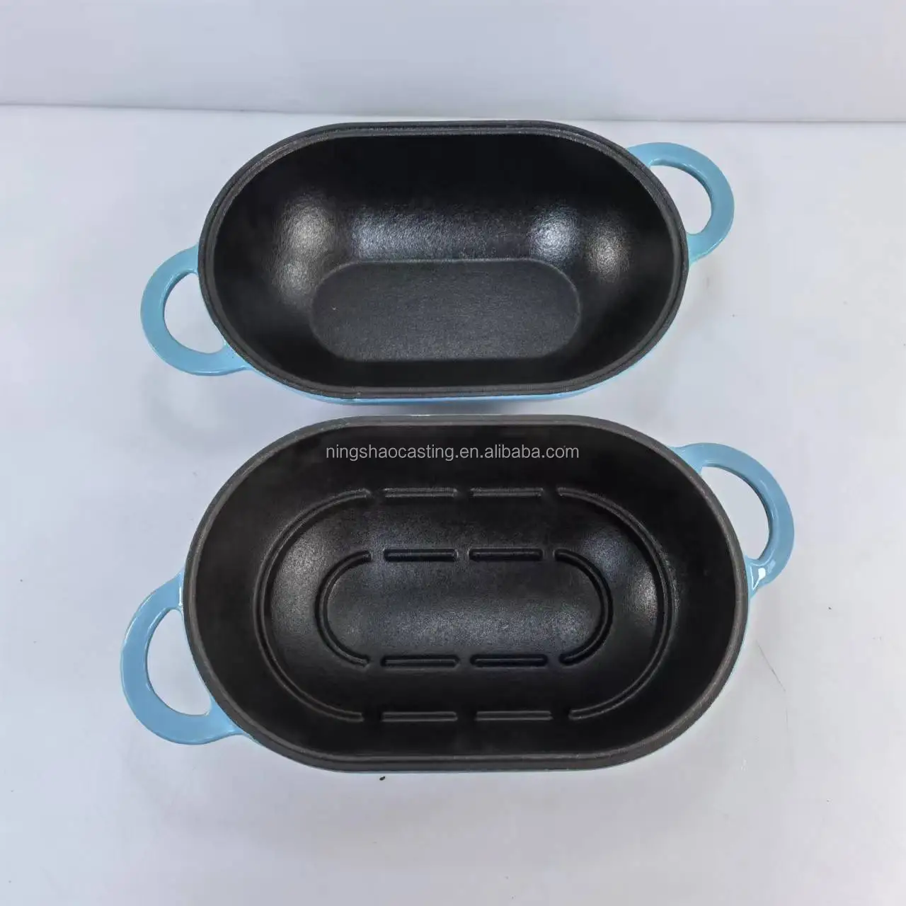 cast iron enamel bread loaf pans