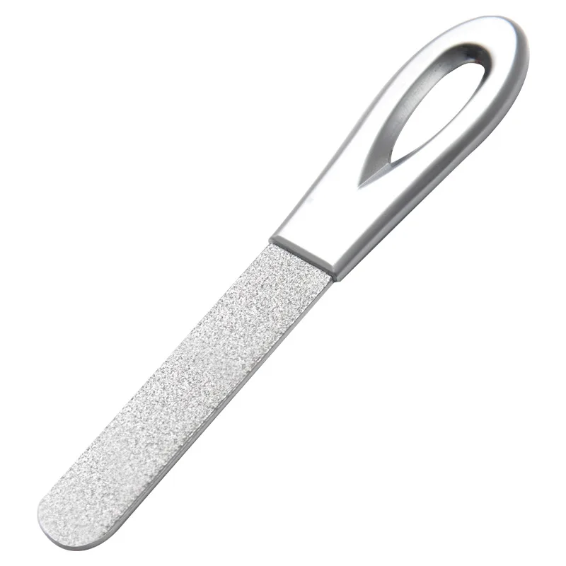 Manicure Pedicure Scrub Nail Arts Tools Nail Files 1Pcs Professional Stainless Steel Nail File Double Side Fold Grinding Rod
