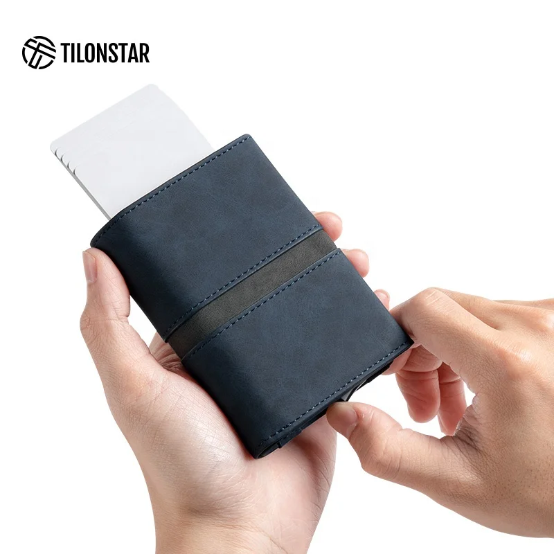 RFID Wallet Men Women Business Credit Card Holder Mini Smart Card Wallet